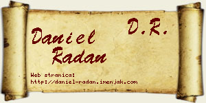 Daniel Radan vizit kartica